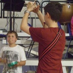 Members of Ashcombe School Samba Band