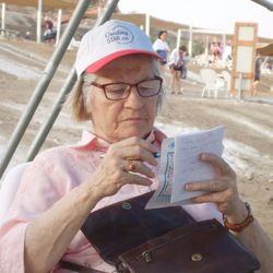 But Christine prefers sudoku to a swim