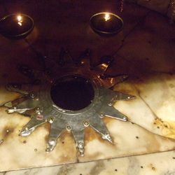 The Star of Bethlehem in the Grotto of the Nativity