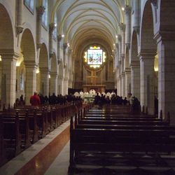 The Catholic Church of St Catherine adjoins the Church of the Nativity