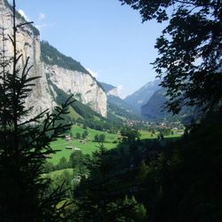 The valley near Lauterbrunnen