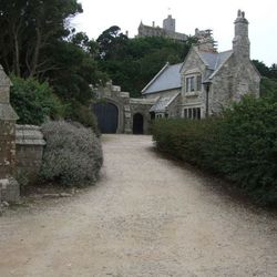 The gatehouse in the Cornish village - St Michael's Mount