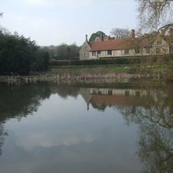 Downstream from the house