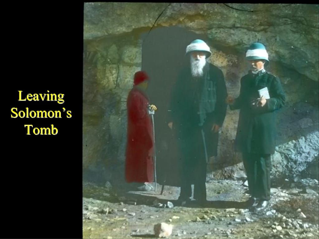 Leaving Solomon’s Tomb.