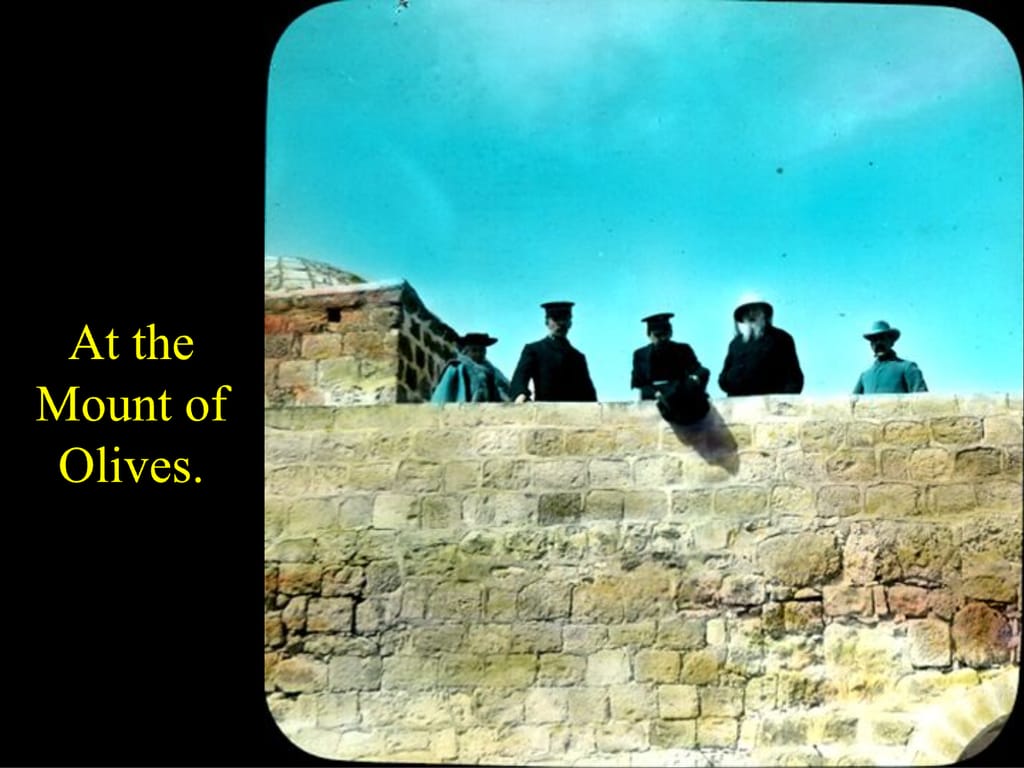 At the Mount of Olives.