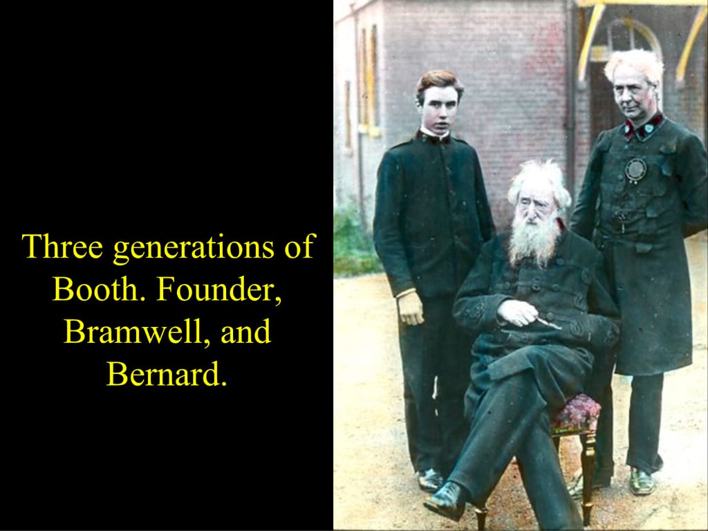 Three generations of Booth. Founder, Bramwell, and Bernard.