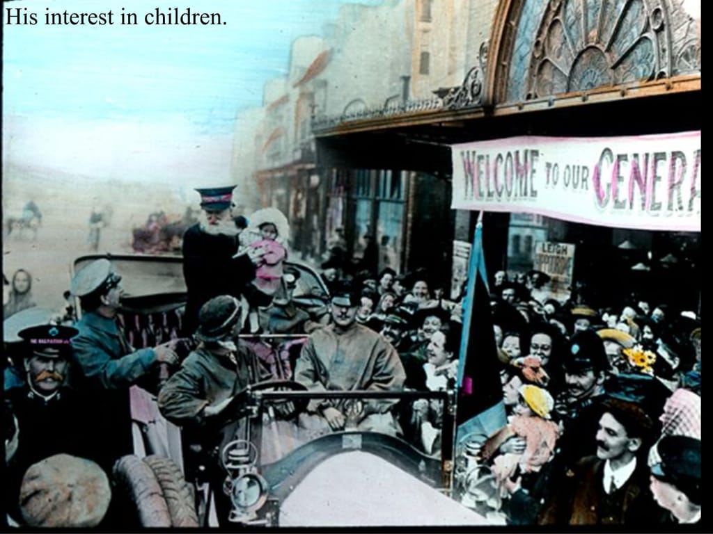 His interest in children.